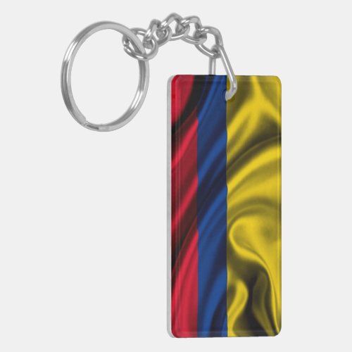 Colombia Flag Fabric Keychain