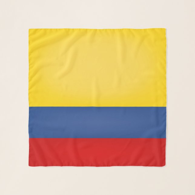 Colombia Flag Fashion Scarf (Front)