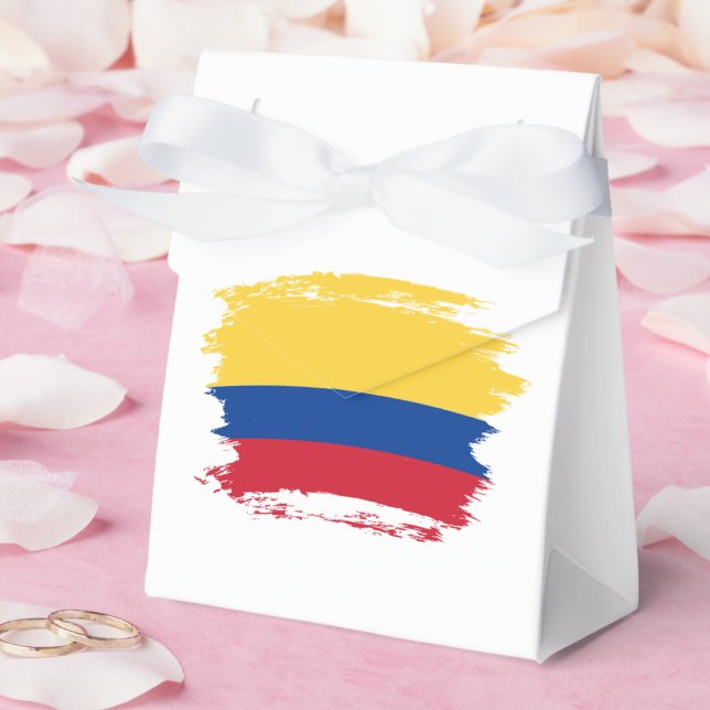 Colombia flag favor boxes (Wedding)