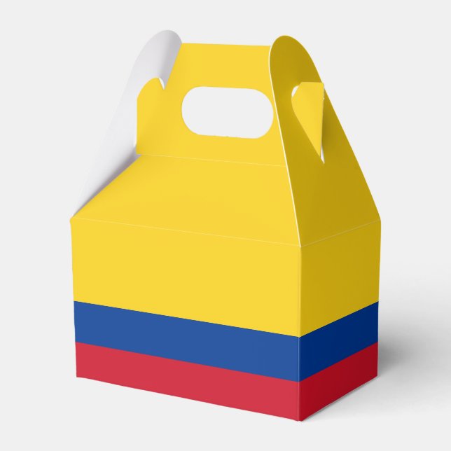 Colombia Flag Favor Boxes (Front Side)