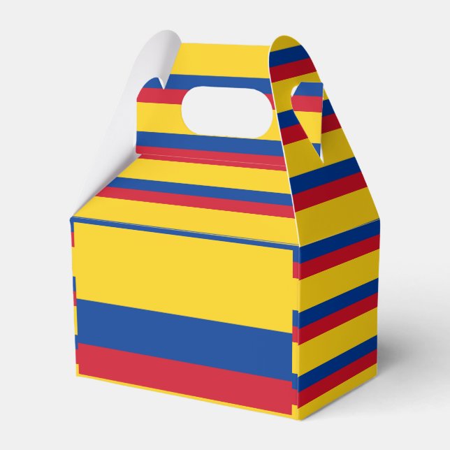 Colombia Flag Favor Boxes (Back Side)