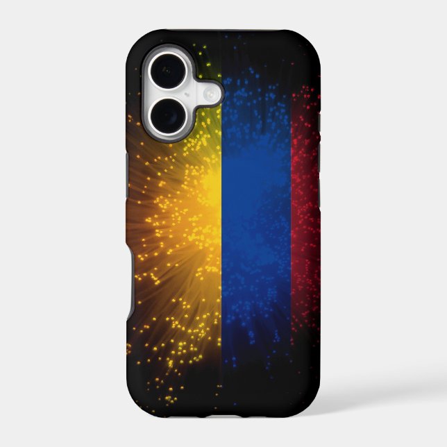 Colombia Flag Firework Iphone Case (Back)