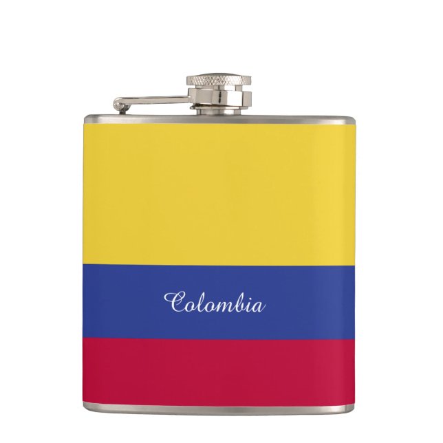 Colombia Flag Flask (Front)