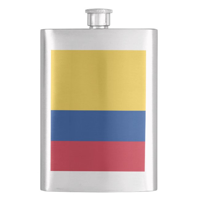 Colombia flag flask (Front)