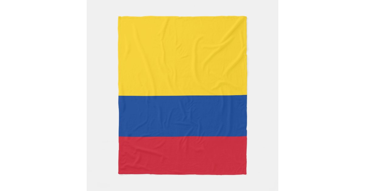 Colombia flag fleece blanket Zazzle