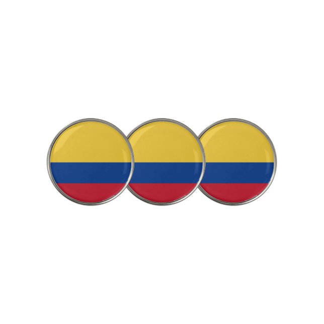 Colombia flag golf ball marker (3 Up)