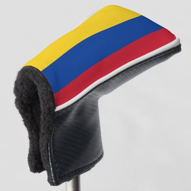 Colombia Flag Golf Head Cover (3/4 Front)