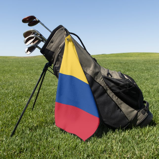 Colombia flag golf towel (Green)