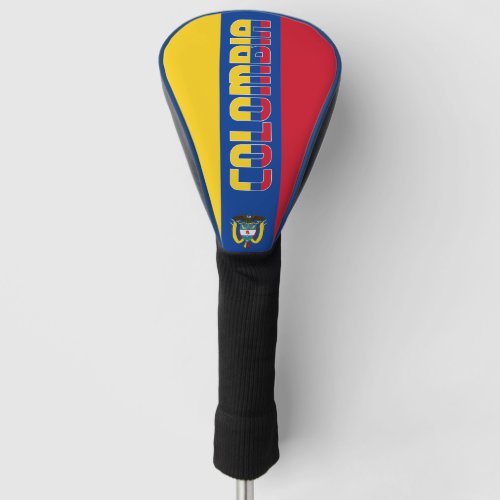 Colombia Flag Gorgeous Patriotic Golf Head Cover