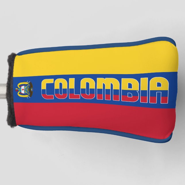 Colombia Flag Gorgeous Patriotic Golf Head Cover (Front)