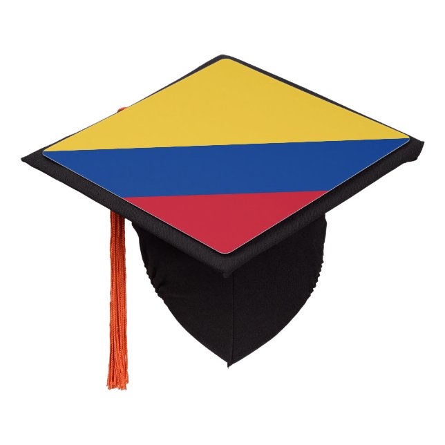 Colombia flag graduation cap topper (Angled)