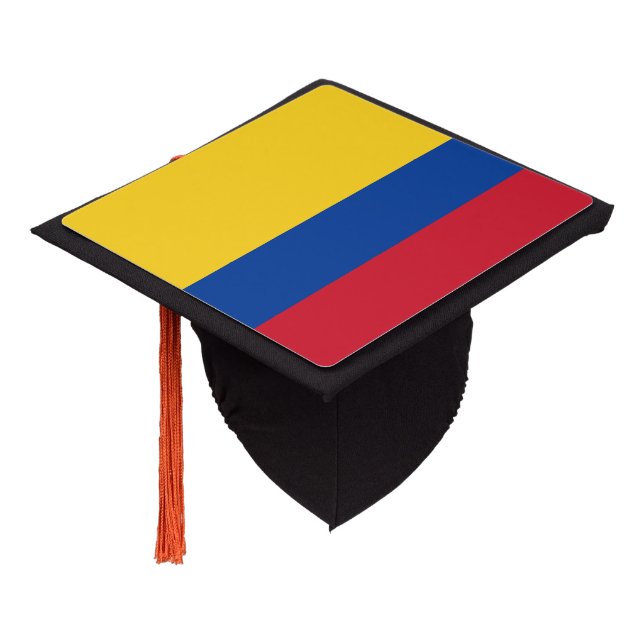 Colombia Flag Graduation Cap Topper (Angled)