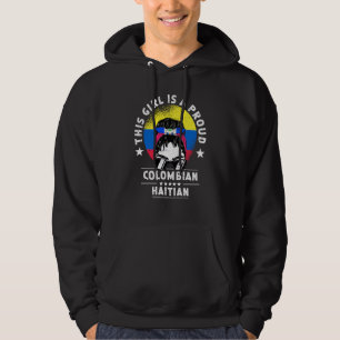 Colombia Flag Haiti Grown Women Girl Citizen Pride Hoodie