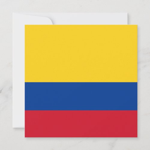 Colombia Flag Invitation