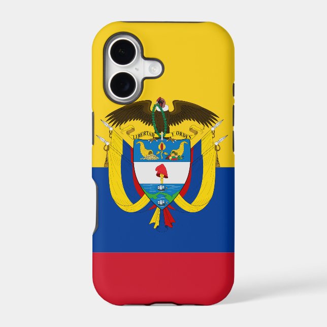 Colombia Flag Iphone Case (Back)