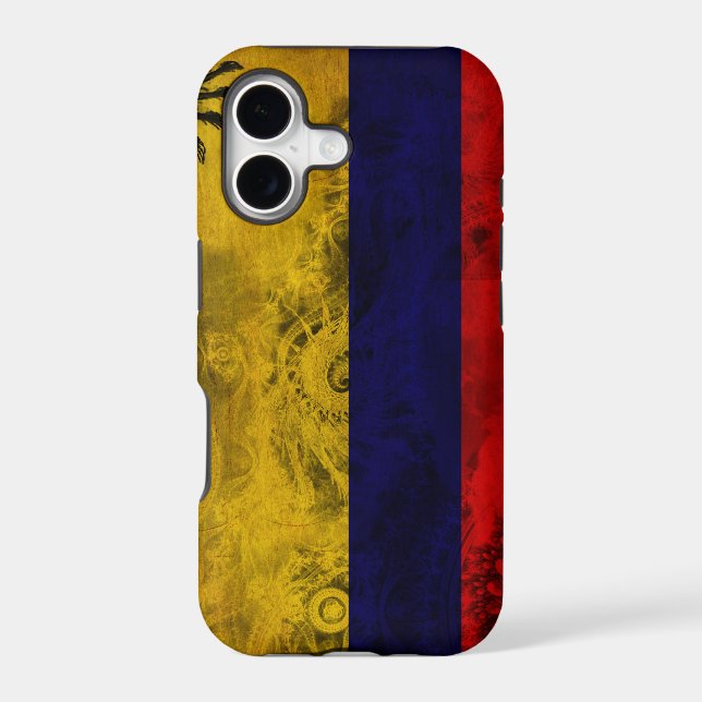 Colombia Flag Iphone Case (Back)