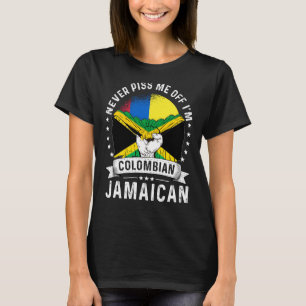 Colombia Flag Jamaica Grown Humor Citizen Pride T-Shirt