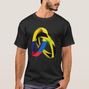 Colombia Flag Jamaica Grown Ring Marriage Wedding T-Shirt