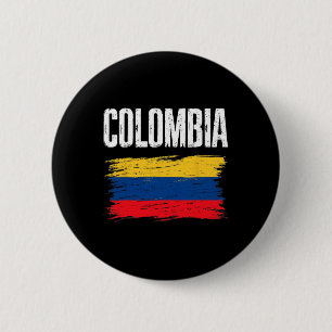 Colombia Flag Jersey Colombian Soccer Team Colombi Button