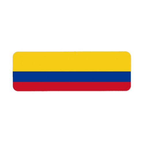 Colombia Flag Label