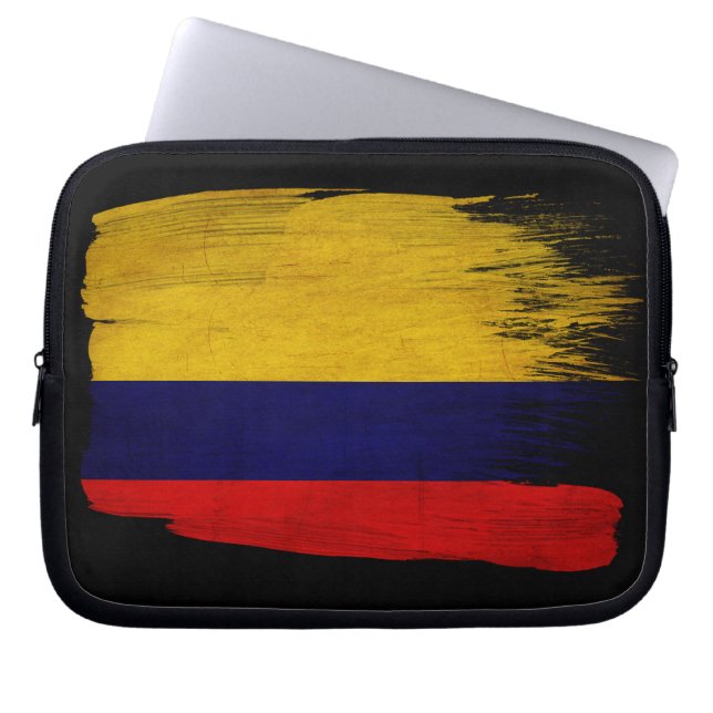 Colombia Flag Laptop Sleeve (Front)