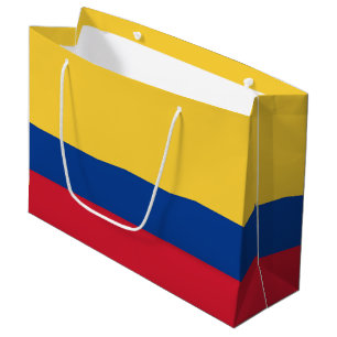 Colombia flag large gift bag