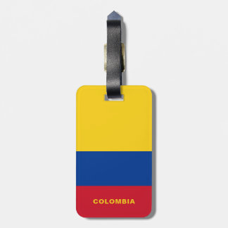 Colombia Flag Luggage Tag