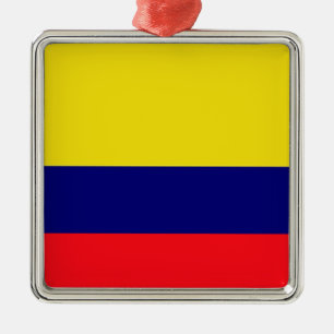 Colombia flag metal ornament