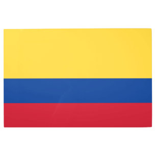 Colombia flag metal print