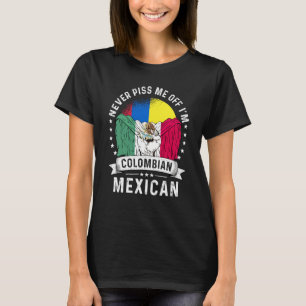 Colombia Flag Mexico Grown  Humor Citizen Pride T-Shirt