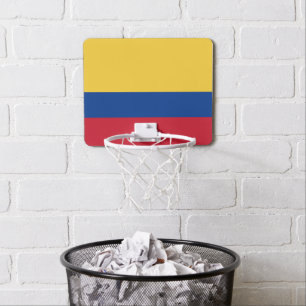 Colombia flag mini basketball hoop