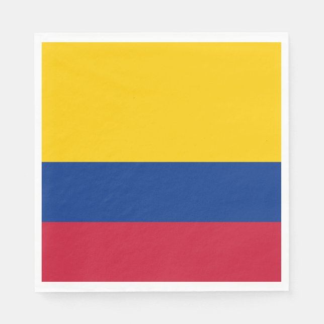 Colombia Flag Napkins (Front)