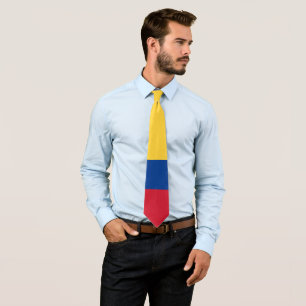 Colombia flag neck tie