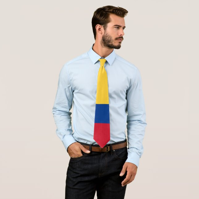Colombia flag neck tie (In Situ)