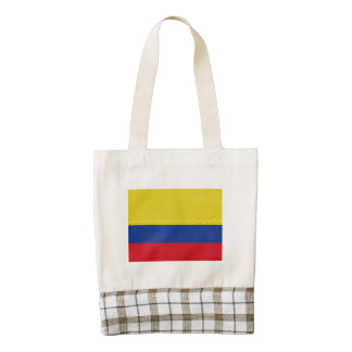 Colombia Flag Oil Painting Zazzle HEART Tote Bag