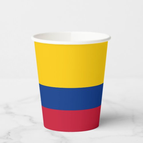 Colombia Flag Paper Cups