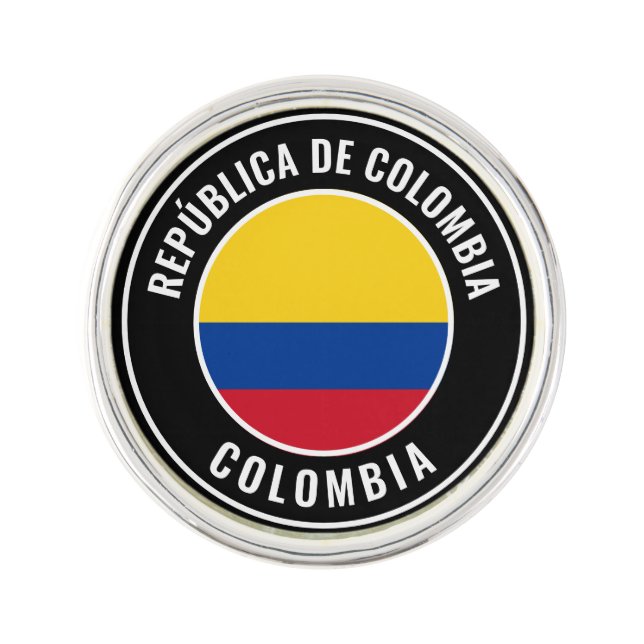 Colombia Flag Patriotic Lapel Pin (Front)