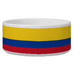 Colombia Flag Pet Bowl