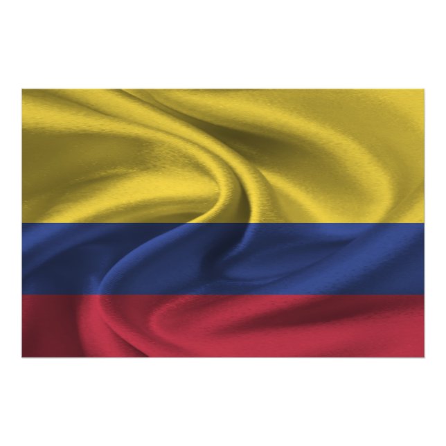 Colombia Flag Photo Print (Front)