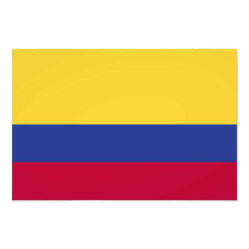 Colombia Flag Photo Print