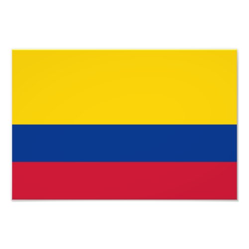 Colombia Flag Photo Print