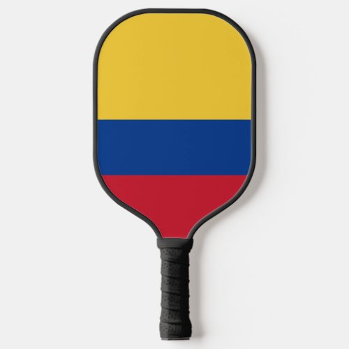 Colombia flag pickleball paddle