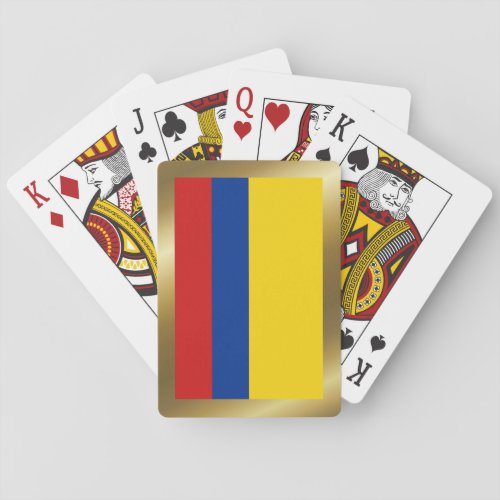 Colombia Flag Playing Cards