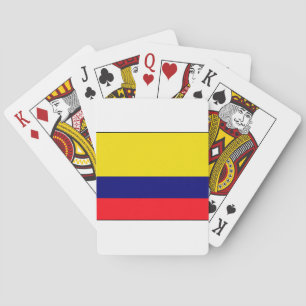 Colombia flag poker cards