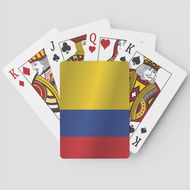 Colombia flag poker cards (Back)