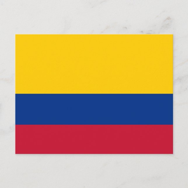 Colombia Flag Postcard (Front)