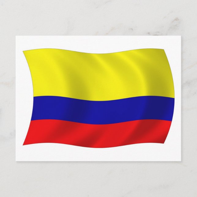 Colombia Flag Postcard (Front)