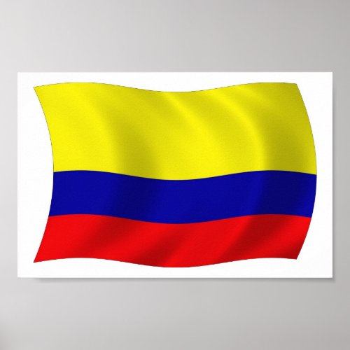 Colombia Flag Poster Print