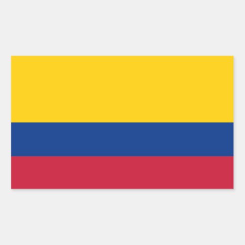 Colombia Flag Rectangular Sticker
