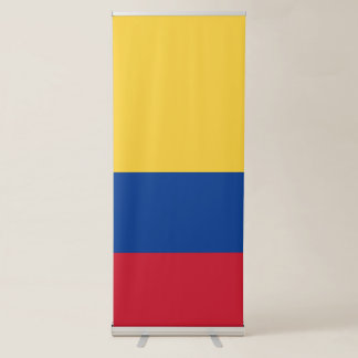 Colombia flag retractable banner